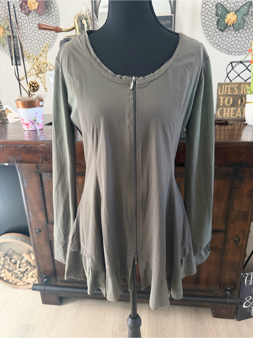 Sunlight Paris Olive Avant-Garde Tunic Jacket